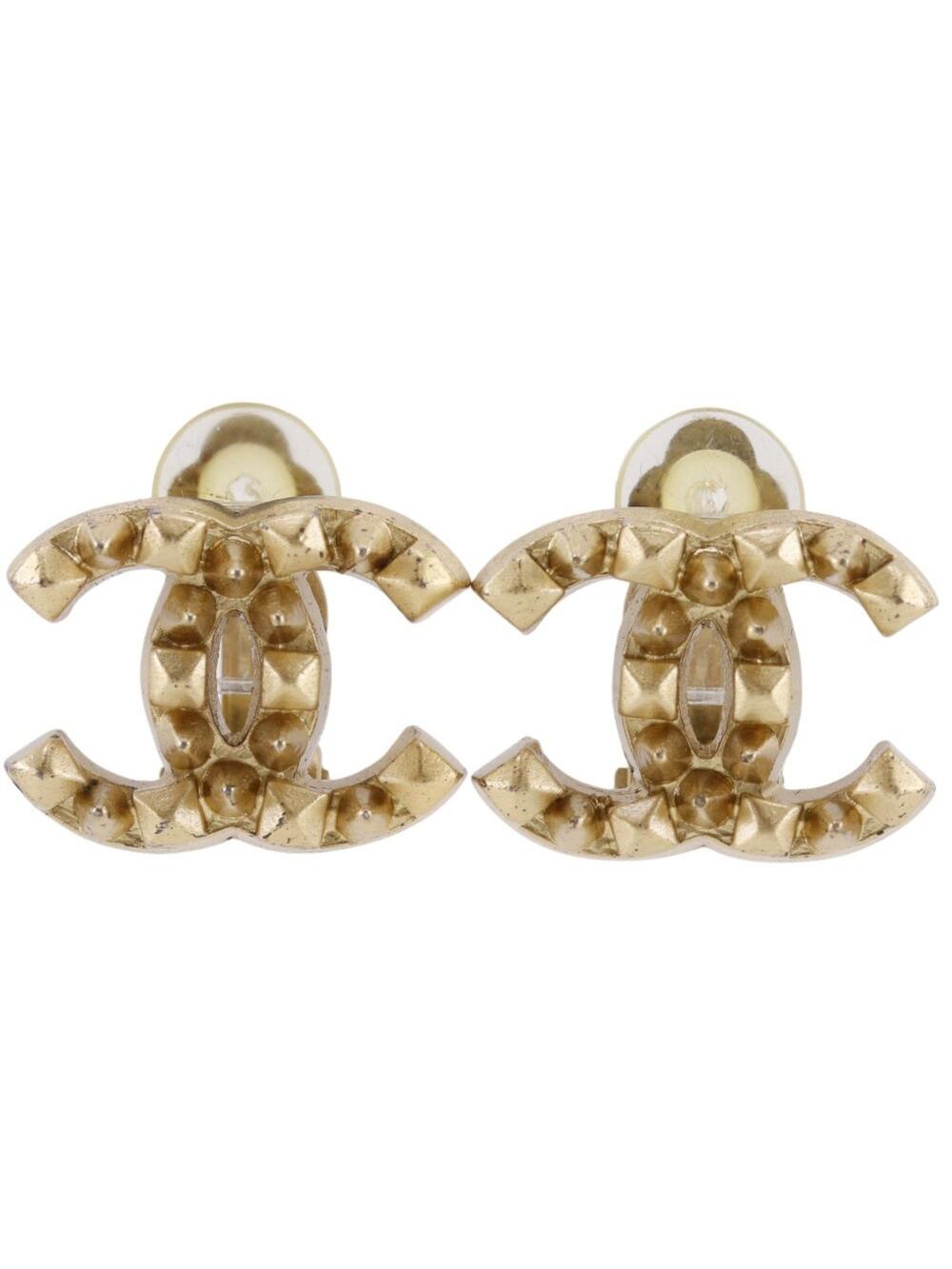 Chanel Cc Logo Clip-On Earrings Metal #371541C79B
